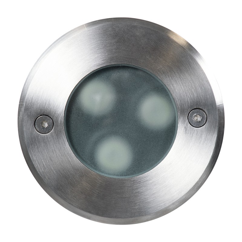 GloboStar® UNDERWATER-GUNE 90406 Υποβρύχιο Χωνευτό Φωτιστικό Σποτ Ειδικό για Σιντριβάνια LED 12W 1020lm 60° DC 24V Αδιάβροχο IP68 Φ10 x Υ7.5cm RGBW DMX512 - Ανοξείδωτο Ατσάλι - 3 Years Warranty