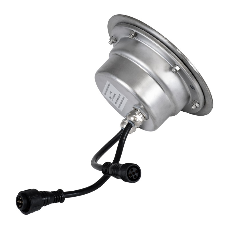 GloboStar® UNDERWATER-YUNI 90419 Υποβρύχιο Χωνευτό Φωτιστικό Σποτ Ειδικό για Σιντριβάνια LED 6W 510lm 30° DC 24V Αδιάβροχο IP68 Φ15 x Υ10cm RGBW DMX512 - Ανοξείδωτο Ατσάλι - 3 Years Warranty