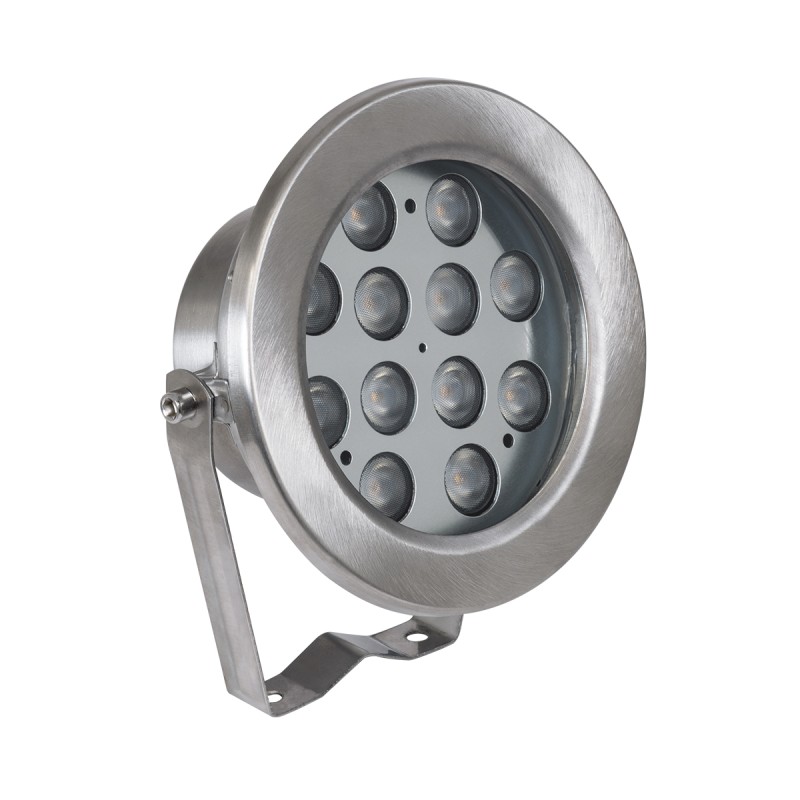 GloboStar® UNDERWATER-JERRY 90424 Υποβρύχιο Επιφανειακό Φωτιστικό Σποτ Ειδικό για Σιντριβάνια - Πισίνες - Τζακούζι LED 12W 1200lm 30° DC 24V Αδιάβροχο IP68 Μ14.5 x Π7 x Υ19cm Ψυχρό Λευκό 6000K - Ανοξείδωτο Ατσάλι SS304 - 3 Χρόνια Εγγύηση