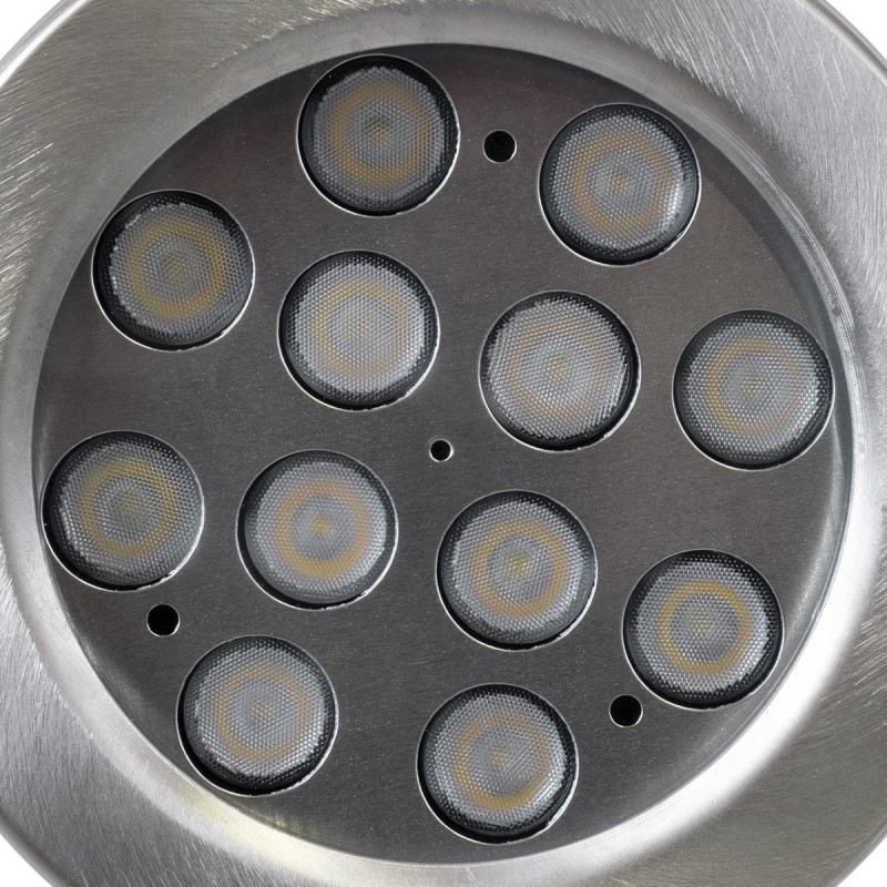 GloboStar® UNDERWATER-JERRY 90424 Υποβρύχιο Επιφανειακό Φωτιστικό Σποτ Ειδικό για Σιντριβάνια - Πισίνες - Τζακούζι LED 12W 1200lm 30° DC 24V Αδιάβροχο IP68 Μ14.5 x Π7 x Υ19cm Ψυχρό Λευκό 6000K - Ανοξείδωτο Ατσάλι SS304 - 3 Χρόνια Εγγύηση