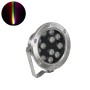 GLOBOSTAR® UNDERWATERJERRY 90425 Υποβρύχιο Επιφανειακό Σποτ για Σιντριβάνια/Πισίνες LED 12W 1200lm 30° DC 24V Αδιάβροχο IP68 Πολύχρωμο RGBW Dimmable DMX512 - Bridgelux SMD Chip - Ανοξείδωτο Ατσάλι 304 - Μ14.5 x Π7 x Υ19cm - 3 Χρόνια Εγγύηση