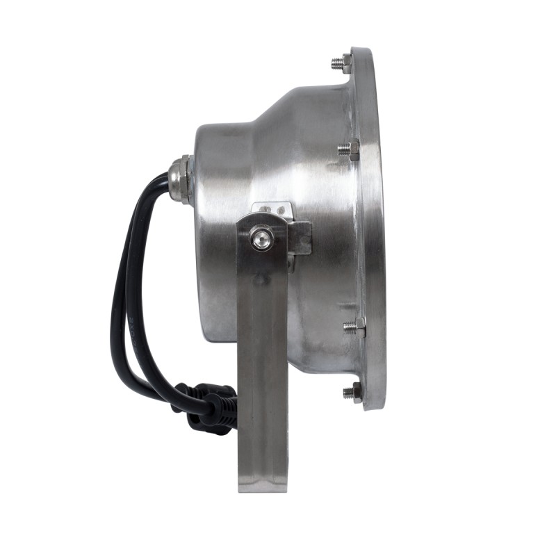 GloboStar® UNDERWATER-JERRY 90425 Υποβρύχιο Επιφανειακό Φωτιστικό Σποτ Ειδικό για Σιντριβάνια - Πισίνες - Τζακούζι LED 12W 1020lm 30° DC 24V Αδιάβροχο IP68 Μ14.5 x Π7 x Υ19cm RGBW DMX512 - Ανοξείδωτο Ατσάλι SS304 - 3 Χρόνια Εγγύηση