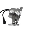 GloboStar® UNDERWATER-DEDY 90428 Υποβρύχιο Επιφανειακό Φωτιστικό Σποτ Ειδικό για Σιντριβάνια - Πισίνες - Τζακούζι LED 6W 510lm 30° DC 24V Αδιάβροχο IP68 Μ12 x Π7.5 x Υ14.5cm RGBW DMX512 - Ανοξείδωτο Ατσάλι SS304 - 3 Years Warranty