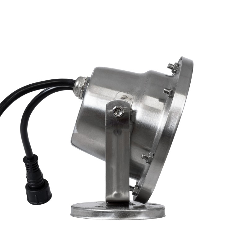 GloboStar® UNDERWATER-DEDY 90428 Υποβρύχιο Επιφανειακό Φωτιστικό Σποτ Ειδικό για Σιντριβάνια - Πισίνες - Τζακούζι LED 6W 510lm 30° DC 24V Αδιάβροχο IP68 Μ12 x Π7.5 x Υ14.5cm RGBW DMX512 - Ανοξείδωτο Ατσάλι SS304 - 3 Years Warranty