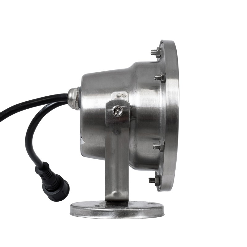 GloboStar® UNDERWATER-DEDY 90428 Υποβρύχιο Επιφανειακό Φωτιστικό Σποτ Ειδικό για Σιντριβάνια - Πισίνες - Τζακούζι LED 6W 510lm 30° DC 24V Αδιάβροχο IP68 Μ12 x Π7.5 x Υ14.5cm RGBW DMX512 - Ανοξείδωτο Ατσάλι SS304 - 3 Years Warranty