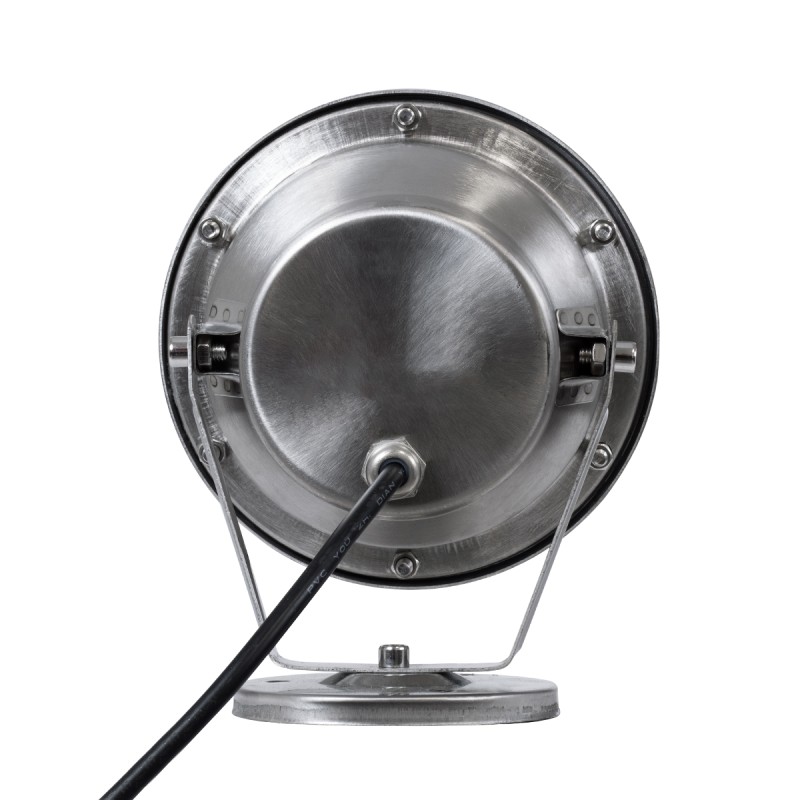 GLOBOSTAR® UNDERWATER-DENIS 90429 Υποβρύχιος Προβολέας Σποτ για Σιντριβάνια/Πισίνες LED 12W 1080lm 30° DC 24V Αδιάβροχο IP68 Θερμό Λευκό 2700K Dimmable - Ανοξείδωτο Ατσάλι 304 - Μ14.5 x Π7 x Υ17cm - 3 Χρόνια Εγγύηση