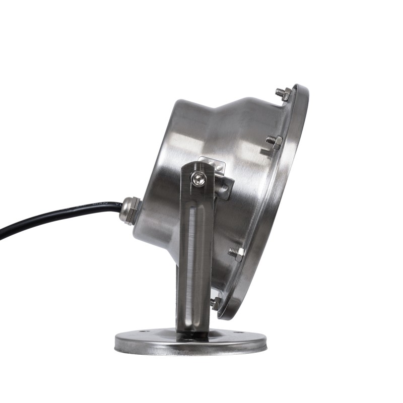 GloboStar® UNDERWATER-DENIS 90430 Υποβρύχιο Επιφανειακό Φωτιστικό Σποτ Ειδικό για Σιντριβάνια - Πισίνες - Τζακούζι LED 12W 1200lm 30° DC 24V Αδιάβροχο IP68 Μ14.5 x Π7 x Υ17cm Ψυχρό Λευκό 6000K - Ανοξείδωτο Ατσάλι SS304 - 3 Χρόνια Εγγύηση