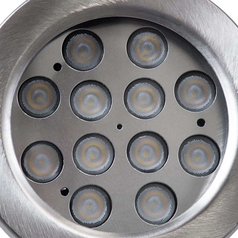 GloboStar® UNDERWATER-DENIS 90430 Υποβρύχιο Επιφανειακό Φωτιστικό Σποτ Ειδικό για Σιντριβάνια - Πισίνες - Τζακούζι LED 12W 1200lm 30° DC 24V Αδιάβροχο IP68 Μ14.5 x Π7 x Υ17cm Ψυχρό Λευκό 6000K - Ανοξείδωτο Ατσάλι SS304 - 3 Χρόνια Εγγύηση