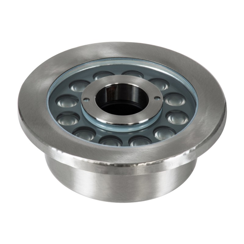 GloboStar® UNDERWATER-DENIS 90436 Υποβρύχιο Χωνευτό Φωτιστικό Σποτ Ειδικό για Σιντριβάνια - Πισίνες - Τζακούζι LED 9W 900lm 30° DC 24V Αδιάβροχο IP68 Φ16.7 x Υ7.5cm Ψυχρό Λευκό 6000K - Ανοξείδωτο Ατσάλι SS304 - 3 Years Warranty