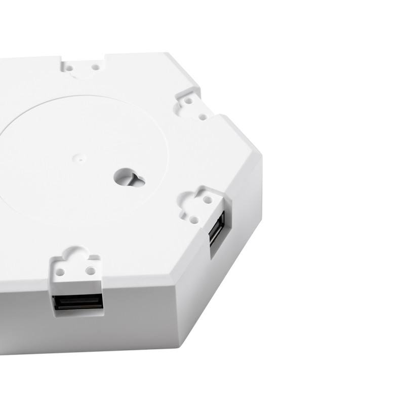 GloboStar® DIGIOCTA 90448 Σετ 6 Ψηφιακων LED RGB Φωτιστικών Κυψελών με Ψηφιακό Controller με WiFi Smart APP & Ασύρματο Χειριστήριο RF 2.4Ghz - LED SMD 5050 9W/Σετ 84PIXEL/Σετ 720lm/Σετ 120° DC 5V με USB 2.0 IP20 Πολύχρωμο RGB - Dimmable - Μ10.5 x Π10.