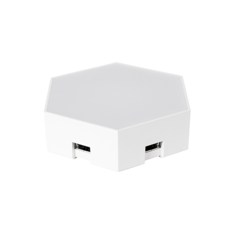 GloboStar® DIGIOCTA 90449 Σετ 12 Ψηφιακων LED RGB Φωτιστικών Κυψελών με Ψηφιακό Controller με WiFi Smart APP & Ασύρματο Χειριστήριο RF 2.4Ghz - LED SMD 5050 18W/Σετ 168PIXEL/Σετ 1440lm/Σετ 120° DC 5V με USB 2.0 IP20 Πολύχρωμο RGB - Dimmable - Μ10.5 x