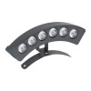 GLOBOSTAR® TREELIGHT-PLANTE 90456 Κυρτή Μπάρα Φωτισμού Wall Washer για Φυτά - Δέντρα LED 6W 660lm 15° DC 24V Αδιάβροχο IP65 Θερμό Λευκό 2700K Dimmable - Γκρι Ανθρακί - Μ17.5 x Π4.5 x Υ8cm - 3 Χρόνια Εγγύηση
