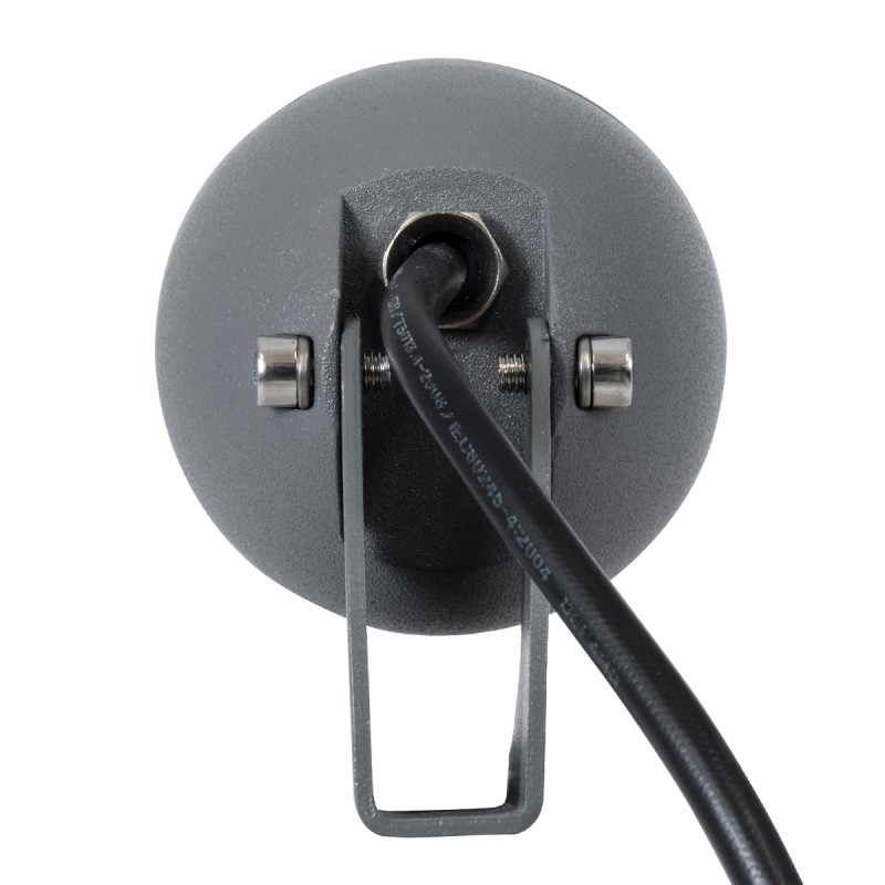 GLOBOSTAR® TREELIGHT-TREESPO 90465 Σποτ Φωτισμού για Φυτά - Δέντρα LED 6W 660lm 15° DC 24V Αδιάβροχο IP65 Θερμό Λευκό 2700K Dimmable - Γκρι Ανθρακί - Μ6.6 x Π9 x Υ12cm - 3 Χρόνια Εγγύηση