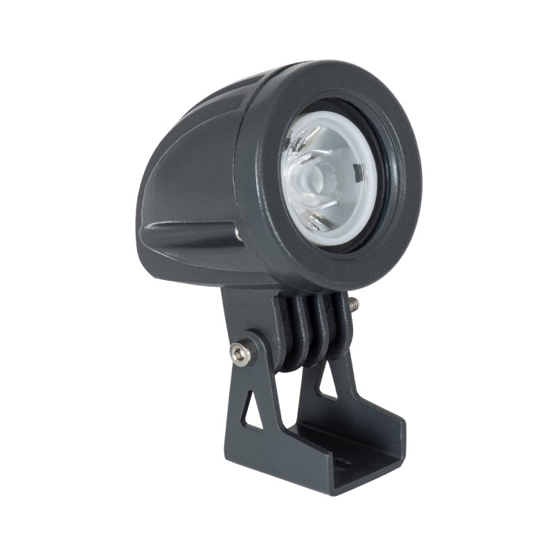 GLOBOSTAR® TREELIGHT-TREEDITA 90474 Σποτ Φωτισμού για Φυτά - Δέντρα LED 3W 330lm 8° DC 24V Αδιάβροχο IP65 Θερμό Λευκό 2700K Dimmable - Γκρι Ανθρακί - Μ5.7 x Π6.5 x Υ9.8cm - 3 Χρόνια Εγγύηση