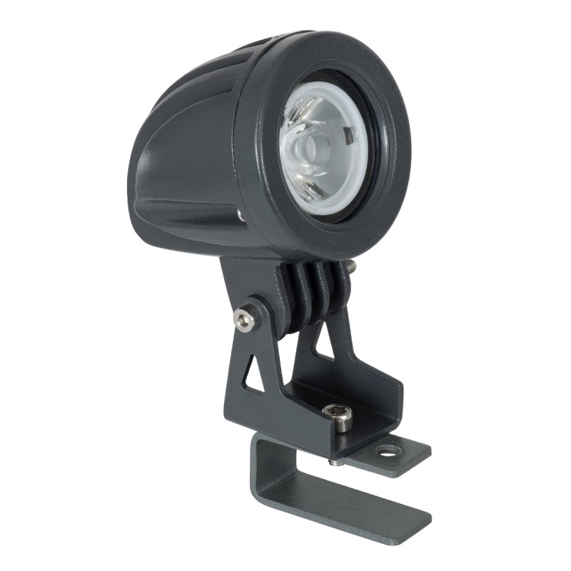 GLOBOSTAR® TREELIGHT-TREEDITA 90474 Σποτ Φωτισμού για Φυτά - Δέντρα LED 3W 330lm 8° DC 24V Αδιάβροχο IP65 Θερμό Λευκό 2700K Dimmable - Γκρι Ανθρακί - Μ5.7 x Π6.5 x Υ9.8cm - 3 Χρόνια Εγγύηση