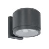 GloboStar® WALLLIGHT-GONA 90483 Φωτιστικό Τοίχου - Απλίκα LED 24W 2160lm 5° DC 24V Αδιάβροχο IP67 Μ13 x Π16.5 x Υ5cm Θερμό Λευκό 2700K - Γκρι Ανθρακί - 3 Years Warranty