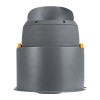 GloboStar® FLOOD-SIMA 90498 Κινούμενος Προβολέας - Σποτ Φωτισμού Wall Washer με Αντιθαμβωτική Γρίλια για Φωτισμό Κτιρίων LED 60W 5100lm 30° DC 24V Αδιάβροχο IP67 Μ29 x Π24 x Υ28.5cm RGBW DMX512 - Γκρι Ανθρακί - 3 Years Warranty