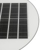 GLOBOSTAR® PARK 90500 Φωτιστικό Κεφαλής Post Top Πλατείας/Πάρκου LED 25W 2000lm 120° με Ενσωματωμένο Φωτοβολταϊκό Panel 6V 20W & Επαναφορτιζόμενη Μπαταρία Li-ion 3.2V 25000mAh με Αισθητήρα Ημέρας-Νύχτας Αδιάβροχο IP65 Ψυχρό Λευκό 6000K - Γκρι Ανθρακί