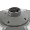 GLOBOSTAR® PARK 90500 Φωτιστικό Κεφαλής Post Top Πλατείας/Πάρκου LED 25W 2000lm 120° με Ενσωματωμένο Φωτοβολταϊκό Panel 6V 20W & Επαναφορτιζόμενη Μπαταρία Li-ion 3.2V 25000mAh με Αισθητήρα Ημέρας-Νύχτας Αδιάβροχο IP65 Ψυχρό Λευκό 6000K - Γκρι Ανθρακί