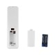 GloboStar® PARK 90501 Αυτόνομο Αδιάβροχο IP67 Ηλιακό Φωτοβολταϊκό Φωτιστικό Στύλου / Κολώνας Πλατείας LED 25W με Ανιχνευτή Κίνησης, Αισθητήρα Νυχτός και Ασύρματο Χειριστήριο Θερμό Λευκό 2700K Φ50 x Υ20cm
