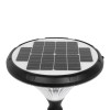 GLOBOSTAR® SQUARE 90503 Φωτιστικό Κεφαλής Post Top Πλατείας/Πάρκου/Κήπου LED 40W 1600lm 120° DC 5V με Ενσωματωμένο Φωτοβολταϊκό Panel 5V 25W & Επαναφορτιζόμενη Μπαταρία Li-ion 3.2V 30000mAh με Αισθητήρα Κίνησης-Ημέρας-Νύχτας Αδιάβροχο IP65 Θερμό Λευκό