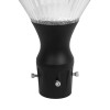 GLOBOSTAR® SQUARE 90503 Φωτιστικό Κεφαλής Post Top Πλατείας/Πάρκου/Κήπου LED 40W 1600lm 120° DC 5V με Ενσωματωμένο Φωτοβολταϊκό Panel 5V 25W & Επαναφορτιζόμενη Μπαταρία Li-ion 3.2V 30000mAh με Αισθητήρα Κίνησης-Ημέρας-Νύχτας Αδιάβροχο IP65 Θερμό Λευκό