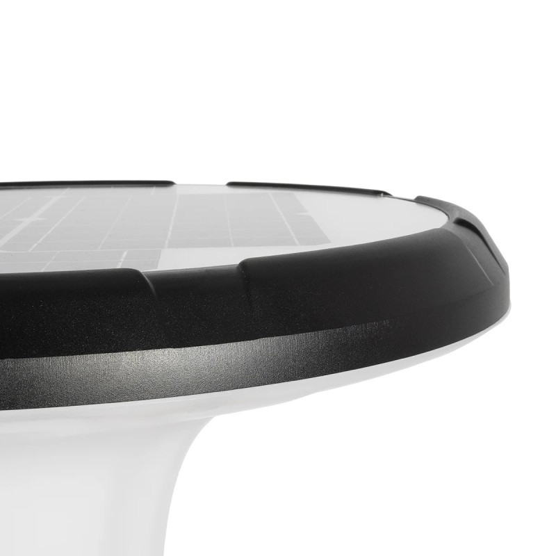 Globostar® SQUARE 90504 Φωτιστικό Κεφαλής Post Top Πλατείας/Πάρκου/Κήπου LED 25W 1000lm με Ανιχνευτή Κίνησης και Αισθητήρα Νυχτός IP65 Ψυχρό Λευκό 6000K - 2 Χρόνια Εγγύηση