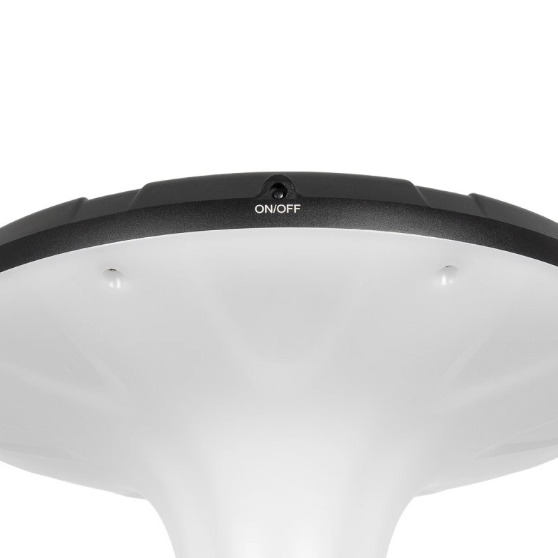 Globostar® SQUARE 90504 Φωτιστικό Κεφαλής Post Top Πλατείας/Πάρκου/Κήπου LED 25W 1000lm με Ανιχνευτή Κίνησης και Αισθητήρα Νυχτός IP65 Ψυχρό Λευκό 6000K - 2 Χρόνια Εγγύηση