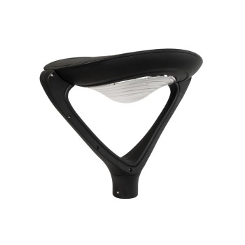 GLOBOSTAR® SQUARE 90507 Φωτιστικό Στύλου/Κολώνας Πλατείας/Πάρκου/Κήπου με Ασύρματο Χειριστήριο LED 20W 800lm 120° Ενσωματωμένο Φωτοβολταϊκό Panel 6V 20W & Επαναφορτιζόμενη Μπαταρία Li-ion 3.2V 20000mAh με Αισθητήρα Κίνησης-Ημέρας-Νύχτας Αδιάβροχο IP65