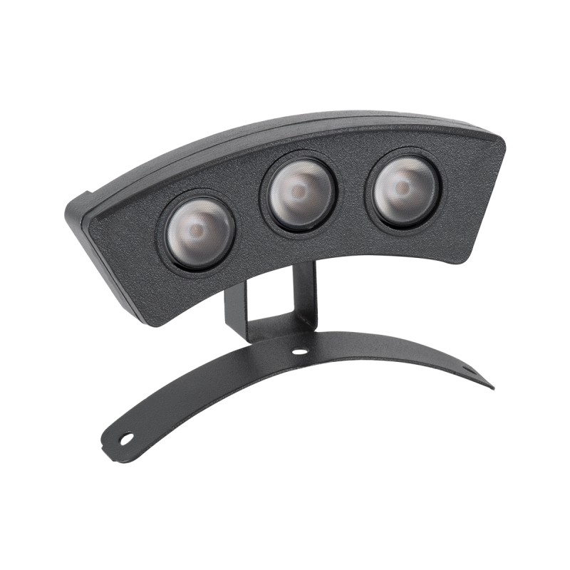 GLOBOSTAR® TREELIGHT-PLANTE 90514 Κυρτή Μπάρα Φωτισμού Wall Washer για Φυτά - Δέντρα LED 3W 315lm 15° DC 24V Αδιάβροχο IP65 Πορτοκαλί 2200K Dimmable - Γκρι Ανθρακί - Μ11 x Π3 x Υ8cm - 3 Χρόνια Εγγύηση