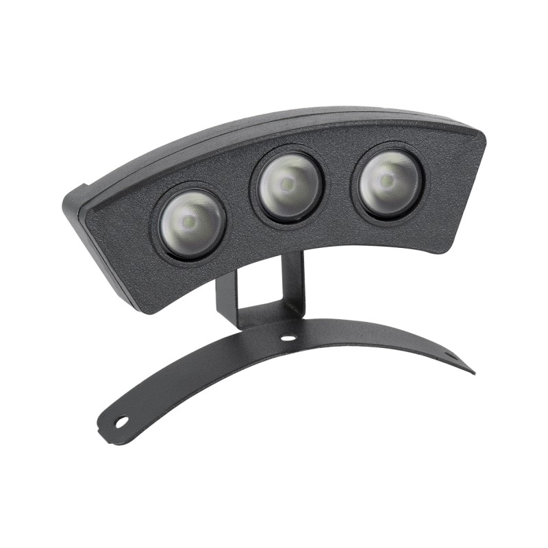 GLOBOSTAR® TREELIGHT-PLANTE 90517 Κυρτή Μπάρα Φωτισμού Wall Washer για Φυτά - Δέντρα LED 3W 255lm 15° DC 24V Αδιάβροχο IP65 Πράσινο Dimmable - Γκρι Ανθρακί - Μ11 x Π3 x Υ8cm - 3 Χρόνια Εγγύηση