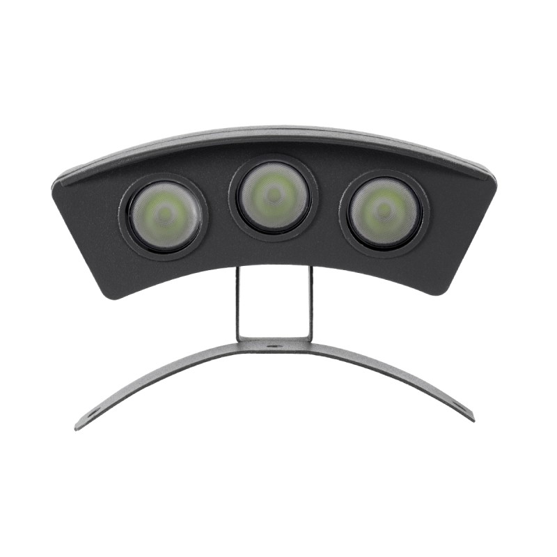 GLOBOSTAR® TREELIGHT-PLANTE 90517 Κυρτή Μπάρα Φωτισμού Wall Washer για Φυτά - Δέντρα LED 3W 255lm 15° DC 24V Αδιάβροχο IP65 Πράσινο Dimmable - Γκρι Ανθρακί - Μ11 x Π3 x Υ8cm - 3 Χρόνια Εγγύηση