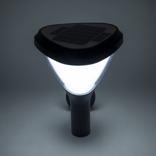 GloboStar® NATURE 90526 Αυτόνομο Ηλιακό Φωτιστικό Κήπου - Απλίκα Αρχιτεκτονικού Φωτισμού Εξωτερικού Χώρου LED 10W 330lm 120° με Ενσωματωμένο Φωτοβολταϊκό Panel 6V 2W & Επαναφορτιζόμενη Μπαταρία Li-ion 3.2V 1800mAh με Αισθητήρα Ημέρας-Νύχτας - Αδιάβροχ