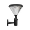 GLOBOSTAR® SOLARTIS 90527 Μοντέρνο Φωτιστικό Τοίχου - Απλίκα LED 10W 1000lm 180° με Ενσωματωμένο Φωτοβολταϊκό Panel 6V 5W & Επαναφορτιζόμενη Μπαταρία Li-ion 3.2V 6000mAh με Αισθητήρα Ημέρας-Νύχτας Αδιάβροχο IP65 Ψυχρό Λευκό 6000K - Sanan SMD Chip - Μα