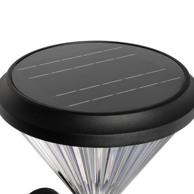 GLOBOSTAR® SOLARTIS 90527 Μοντέρνο Φωτιστικό Τοίχου - Απλίκα LED 10W 1000lm 180° με Ενσωματωμένο Φωτοβολταϊκό Panel 6V 5W & Επαναφορτιζόμενη Μπαταρία Li-ion 3.2V 6000mAh με Αισθητήρα Ημέρας-Νύχτας Αδιάβροχο IP65 Ψυχρό Λευκό 6000K - Sanan SMD Chip - Μα