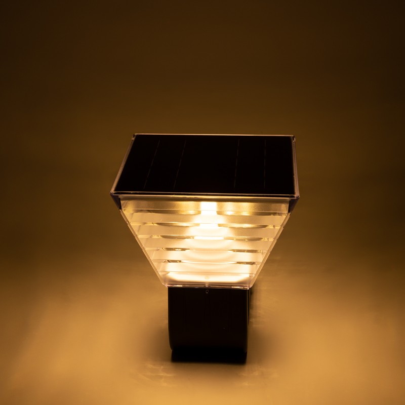 GloboStar® GRACIOUS 90529 Αυτόνομο Ηλιακό Φωτιστικό Κήπου - Απλίκα Αρχιτεκτονικού Φωτισμού Εξωτερικού Χώρου LED 10W 330lm 120° με Ενσωματωμένο Φωτοβολταϊκό Panel 6V 2W & Επαναφορτιζόμενη Μπαταρία Li-ion 3.2V 1800mAh με Αισθητήρα Ημέρας-Νύχτας - Αδιάβρ