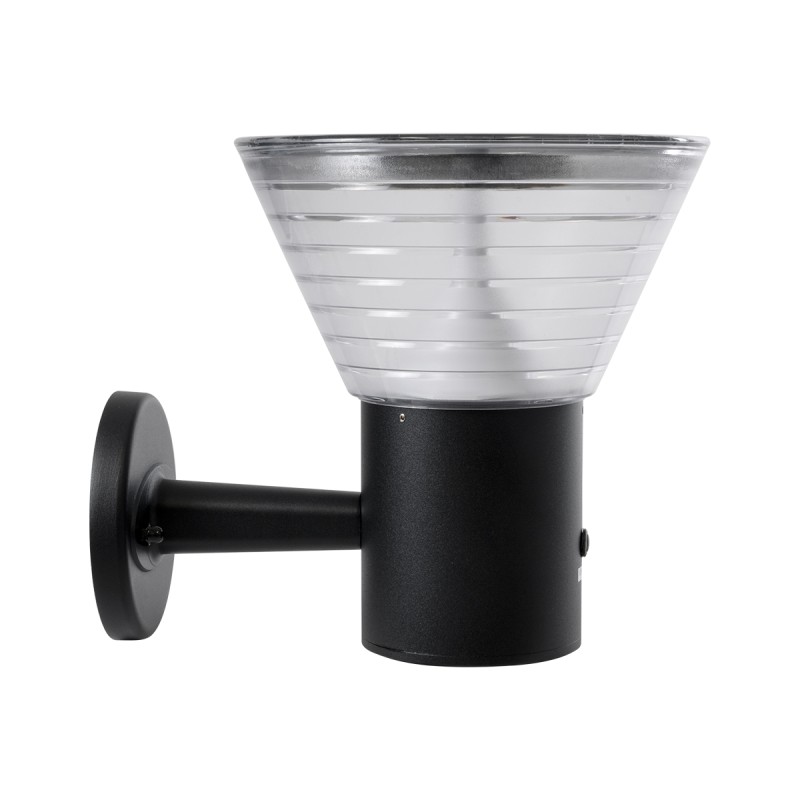 GloboStar® VEGGIE 90530 Αυτόνομο Ηλιακό Φωτιστικό Κήπου - Απλίκα Αρχιτεκτονικού Φωτισμού Εξωτερικού Χώρου LED 10W 330lm 120° με Ενσωματωμένο Φωτοβολταϊκό Panel 6V 2W & Επαναφορτιζόμενη Μπαταρία Li-ion 3.2V 1800mAh με Αισθητήρα Ημέρας-Νύχτας - Αδιάβροχ