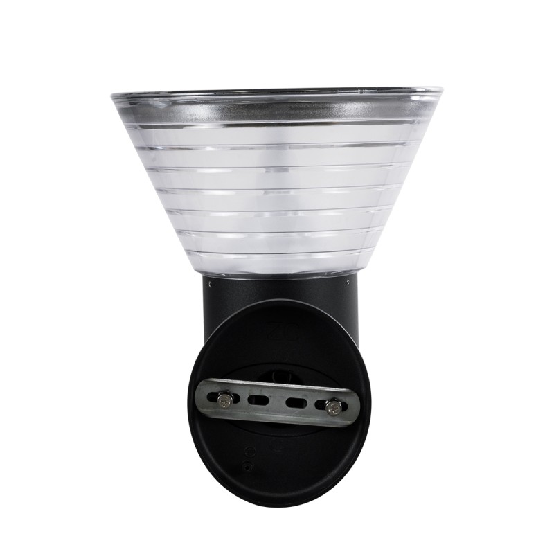 GloboStar® VEGGIE 90530 Αυτόνομο Ηλιακό Φωτιστικό Κήπου - Απλίκα Αρχιτεκτονικού Φωτισμού Εξωτερικού Χώρου LED 10W 330lm 120° με Ενσωματωμένο Φωτοβολταϊκό Panel 6V 2W & Επαναφορτιζόμενη Μπαταρία Li-ion 3.2V 1800mAh με Αισθητήρα Ημέρας-Νύχτας - Αδιάβροχ