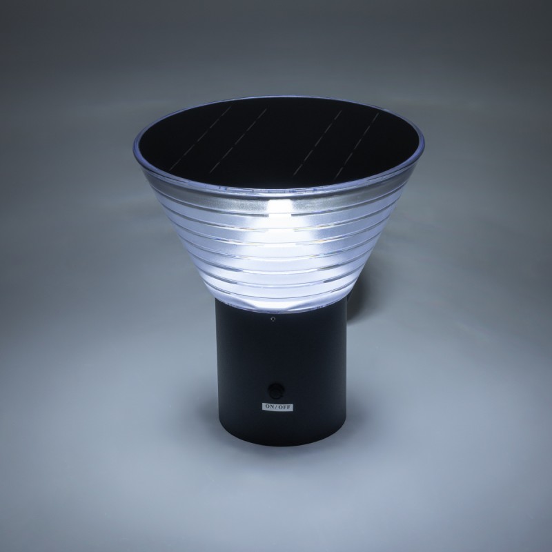 GloboStar® VEGGIE 90530 Αυτόνομο Ηλιακό Φωτιστικό Κήπου - Απλίκα Αρχιτεκτονικού Φωτισμού Εξωτερικού Χώρου LED 10W 330lm 120° με Ενσωματωμένο Φωτοβολταϊκό Panel 6V 2W & Επαναφορτιζόμενη Μπαταρία Li-ion 3.2V 1800mAh με Αισθητήρα Ημέρας-Νύχτας - Αδιάβροχ