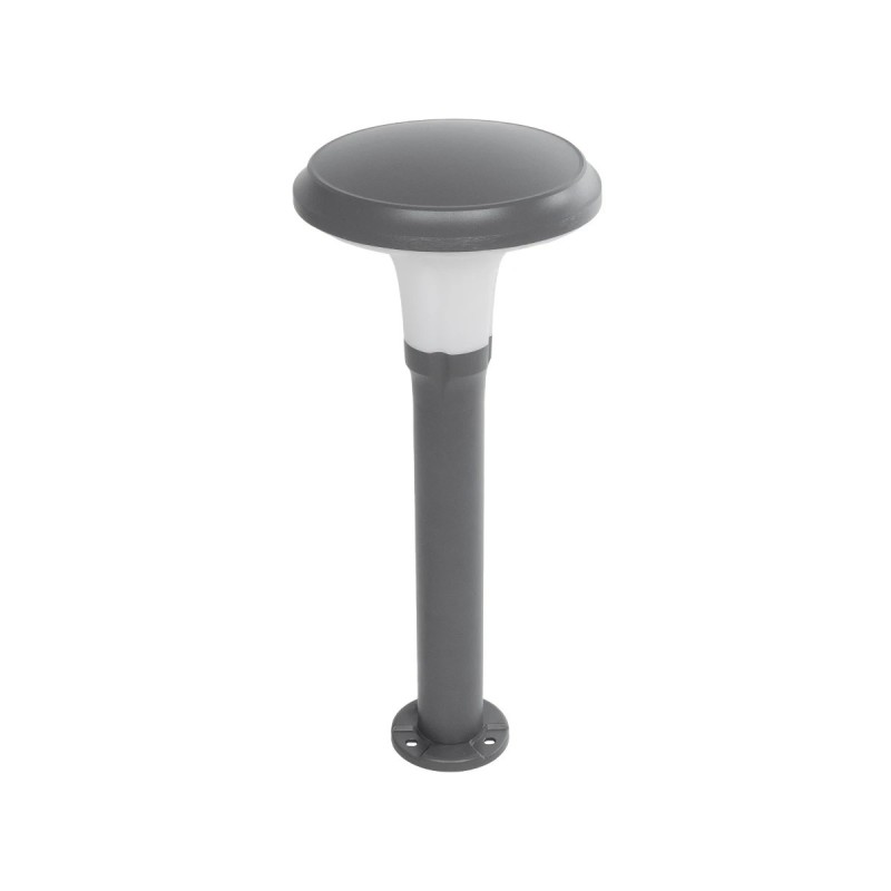 GLOBOSTAR® WHISPER 90548 Φωτιστικό Κολωνάκι Κήπου με Ντουί 1 x E27 AC 220-240V Αδιάβροχο IP65 - Γκρι Ανθρακί - Μ27 x Π27 x Υ79cm