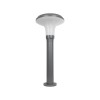 GLOBOSTAR® WHISPER 90548 Φωτιστικό Κολωνάκι Κήπου με Ντουί 1 x E27 AC 220-240V Αδιάβροχο IP65 - Γκρι Ανθρακί - Μ27 x Π27 x Υ79cm