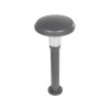 GLOBOSTAR® WHISPER 90548 Φωτιστικό Κολωνάκι Κήπου με Ντουί 1 x E27 AC 220-240V Αδιάβροχο IP65 - Γκρι Ανθρακί - Μ27 x Π27 x Υ79cm