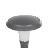 GLOBOSTAR® WHISPER 90548 Φωτιστικό Κολωνάκι Κήπου με Ντουί 1 x E27 AC 220-240V Αδιάβροχο IP65 - Γκρι Ανθρακί - Μ27 x Π27 x Υ79cm