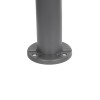 GLOBOSTAR® WHISPER 90548 Φωτιστικό Κολωνάκι Κήπου με Ντουί 1 x E27 AC 220-240V Αδιάβροχο IP65 - Γκρι Ανθρακί - Μ27 x Π27 x Υ79cm