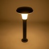 GLOBOSTAR® WHISPER 90548 Φωτιστικό Κολωνάκι Κήπου με Ντουί 1 x E27 AC 220-240V Αδιάβροχο IP65 - Γκρι Ανθρακί - Μ27 x Π27 x Υ79cm