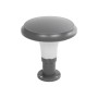 GLOBOSTAR® WHISPER 90553 Φωτιστικό Κολωνάκι Κήπου με Ντουί 1 x E27 AC 220-240V Αδιάβροχο IP65 - Γκρι Ανθρακί - Μ27 x Π27 x Υ29cm