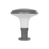 GLOBOSTAR® WHISPER 90553 Φωτιστικό Κολωνάκι Κήπου με Ντουί 1 x E27 AC 220-240V Αδιάβροχο IP65 - Γκρι Ανθρακί - Μ27 x Π27 x Υ29cm