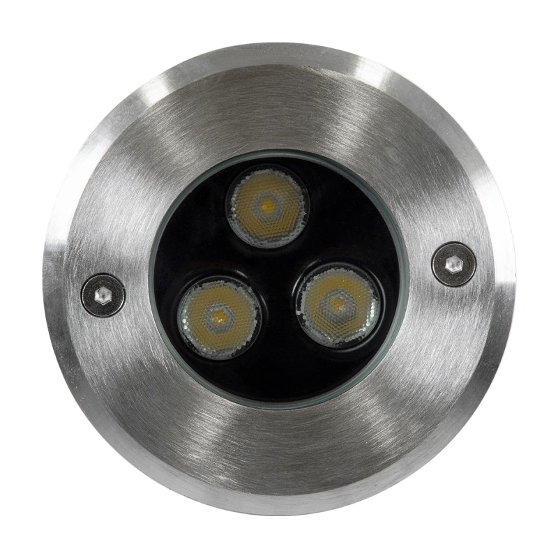 GloboStar® UNDERWATER-JULIA 90563 Υποβρύχιο Χωνευτό Φωτιστικό Σποτ Ειδικό για Σιντριβάνια LED 3W 285lm 15° DC 24V Αδιάβροχο IP68 Φ10 x Υ7.5cm Φυσικό Λευκό 4500K - Ανοξείδωτο Ατσάλι - 3 Χρόνια Εγγύηση