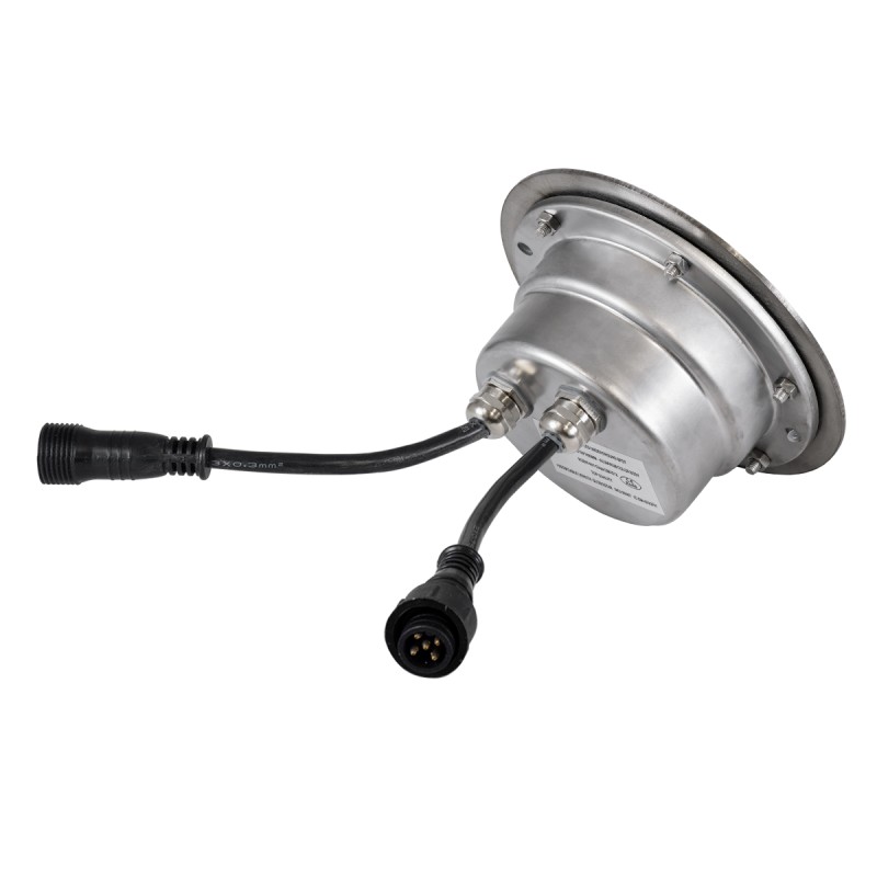 GloboStar® UNDERWATER-JULIA 90567 Υποβρύχιο Χωνευτό Φωτιστικό Σποτ Ειδικό για Σιντριβάνια LED 6W 510lm 15° DC 24V Αδιάβροχο IP68 Φ15 x Υ10.2cm RGBW DMX512 - Ανοξείδωτο Ατσάλι - 3 Years Warranty