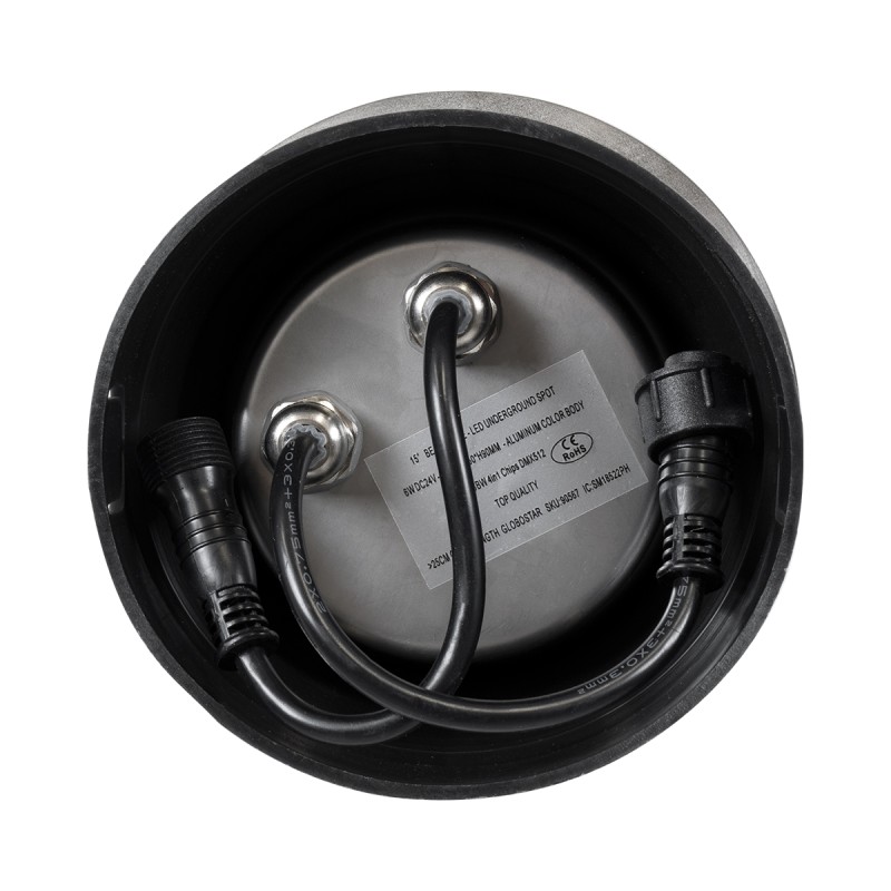 GloboStar® UNDERWATER-JULIA 90567 Υποβρύχιο Χωνευτό Φωτιστικό Σποτ Ειδικό για Σιντριβάνια LED 6W 510lm 15° DC 24V Αδιάβροχο IP68 Φ15 x Υ10.2cm RGBW DMX512 - Ανοξείδωτο Ατσάλι - 3 Years Warranty